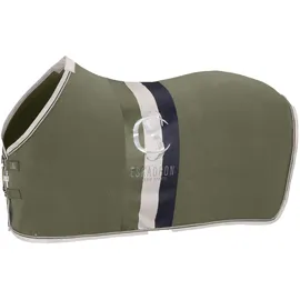 eskadron classic sports Abschwitzdecke Fleece Stripes 105 cm dusty olive