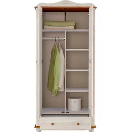 Home Affaire »Adele«, (4 Breiten: 92/130/169/207 H/T ca. 191/54 cm), aus massiver Kiefer,Spiegel beim 4-und 5-trg.Schrank, Innenausstattung