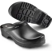 Sika Schuh Flexika offener Clog Schwarz - schwarz