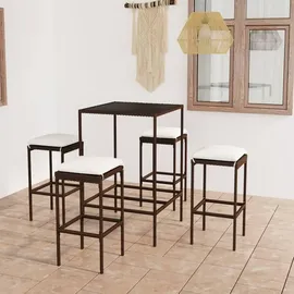 vidaXL Gartenbar-Set 5-tlg. Braun