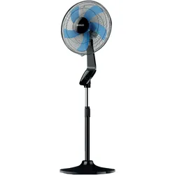 SOGO Bodenventilator "DELUXE", 3 Geschwindigkeiten, 16" (40 cm), digitales LED-Bedienfeld, Zeitschaltuhr