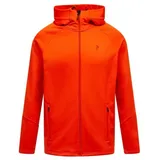 Peak Performance Rider Essentials Zip Hood Herren Orange/Rot XL