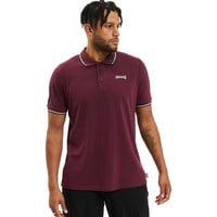 Lonsdale London Herren Poloshirt schmale Passform Lion Slim Fit Oxblood, XL