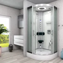 AcquaVapore Dampfdusche Duschkabine Sauna Dusche D58-20M3 100x100 cm ohne 2K Scheiben Versiegelung