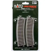 KATO Gleisbau Gebogenes Gleis K2-280 4 Stk. H0