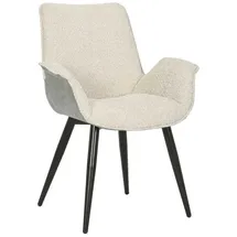 MASSIVMOEBEL24.DE Polsterstuhl Polyester beige/grau Ella 101