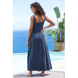 VIVANCE Midikleid Unifarben Nachtblau 36