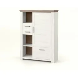 set one by Musterring Highboard York Dekor Pino-Aurelio / Eiche Nelson