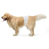 Amazon Basics Hundewindel für Rüden, Einwegwindeln, Größe L, Weiß, 30 Stück