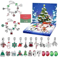 LuxusKollektion Schmuck-Adventskalender Adventskalender für Mädchen 2024 mit Schmuck, 24 Silber Armbänder und