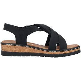 Rieker Keilsandaletten Damen Schwarz 37