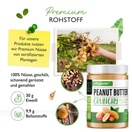 Vit4ever 100% Erdnussbutter (CRUNCHY) 1000 g