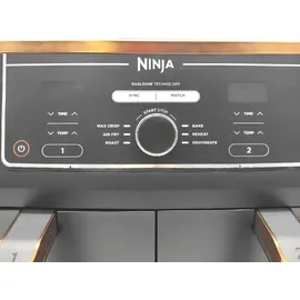 Ninja Foodi MAX Dual Zone Heißluftfritteuse AF400EUCP 9,5l kupfer/schwarz