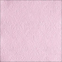 Ambiente 15 Servietten Papier 33x33cm 3-lagig - Einweg Papierservietten mit Ornamenten geprägt Hochzeit Dinner Gastronomie Party Hochzeitsservietten Hellrosa