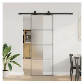 vidaXL Schiebetür rechts 76 x 205 cm schwarz