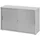 bümö Aktenschrank 2 Ordnerhöhen 80 x 40 x 180 grau/silber