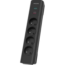 Philips Steckdosenleiste 2 m Schwarz 6 St.