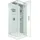 AcquaVapore D38-10R0 Komplettdusche mit Pendeltür 90 x 90 cm Weiß/Sicherheitsglas ESG