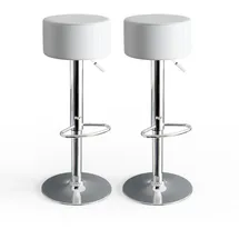 Vicco Barhocker 2er Set 33 x 92 cm Weiß