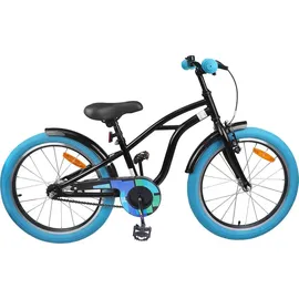 vidaXL Kinderfahrrad 18 Zoll schwarz