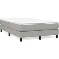 VidaXL Bettgestell ohne Matratze Hellgrau 120x200 cm Stoff