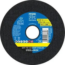 Trennscheibe EHT 115x1,0x22,23 mm gerade Startlinie START STEELOX für Stahl/Edelstahl