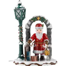 Hubrig Volkskunst GmbH Hubrig Winterkinder Weihnachtsmann - elektrisch - 15cm