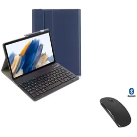 Lobwerk 3in1 Bluetooth Tastatur für Samsung Galaxy Tab A8 SM-X200/X205 Weiß
