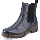 Rieker Damen Chelsea Boots Z3561, Frauen Stiefeletten,Booties,halbstiefel,Kurzstiefel,uebergangsschuhe,uebergangsstiefel,blau (14),41 EU