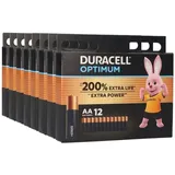 Duracell 96x Duracell MN1500 AA Mignon Batterie Optimum (8x 12er Blister)