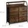 Relaxdays Kommode 84 x 87 x 32 cm braun/schwarz