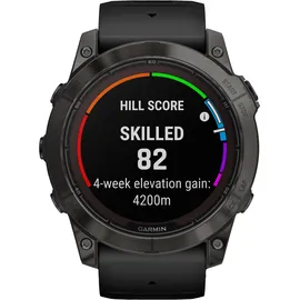 Garmin fenix 7X Pro Sapphire Solar schwarz/carbongrau