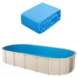 Vevor Ovale Poolfolie blau 730x375x147 cm