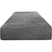 ASPERO Spannbettlaken Flanell 160 x 200 cm grau