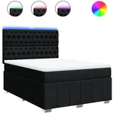 vidaXL Boxspringbett 140 x 200 cm Schwarz