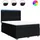 vidaXL Boxspringbett 140 x 200 cm Schwarz