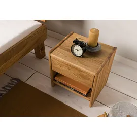 Massivmoebel24 Nachtschrank TomMe 40 x 33 x 40 cm Beige