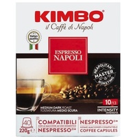 Kimbo Espresso Napoli 40 Kaffee in Kapseln Kompatibel mit Nespresso-Maschinen