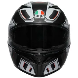 AGV K3 Rivia Integralhelm - Matt Schwarz/Weiß/Rot / XL