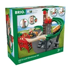 Großes Lagerhaus-Set mit Aufzug - BRIO World