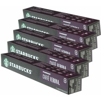 Starbucks Caffè Verona Kaffee 5er Set Dark Roast Nespresso kompatibel 50 Kapseln