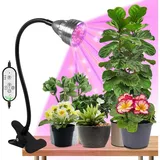 wolezek Pflanzenlampe LED, Vollspektrum Wachstumslampen für Pflanzen, 6000K Pflanzenlicht für Zimmerpflanzen, Pflanzenleuchte, Grow Light mit 5 Stufen Dimmbar, 6/12/16H Auto Timer