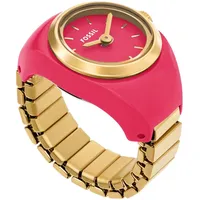 Fossil »WATCH RING«, Quarzuhr, Damenuhr, analog, Flexband, Zugband