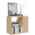 vidaXL Beistelltisch Braun Eiche 60 x 30 x 50 cm
