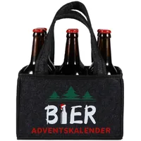 Bier Adventskalender 2025,Biergeschenke für Männer,Männerhandtasche Bier,Weihnachts geschenke Deko,Männergeschenke zum Geburtstag,Lustige Geschenke,Geschenk Mann,6 Flaschenträger mit Flaschenöffner