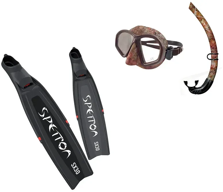 Spetton Elite8 Sx30 Speerfischerausrüstung - Black / MattBrown Fussion - EU 43-44