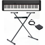 Casio Keyboard Piano-Keyboard-Set CT-S1BKSET, (Set, inkl. Keyboardständer, Sustainpedal und Netzteil), ideal für Piano-Einsteiger und Klanggourmets; schwarz