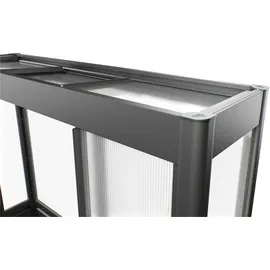Biohort Gewächshaus Florentina 2 x 1 MAXI 201,6 x 213 x 103,1 cm Dunkelgrau-Metallic