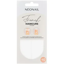 NEONAIL GERADE Nagelsticker Weiss