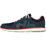 HELLY HANSEN Ahiga V4 Hydropower Sneaker, Navy/Flag Red/Off Whit, 42